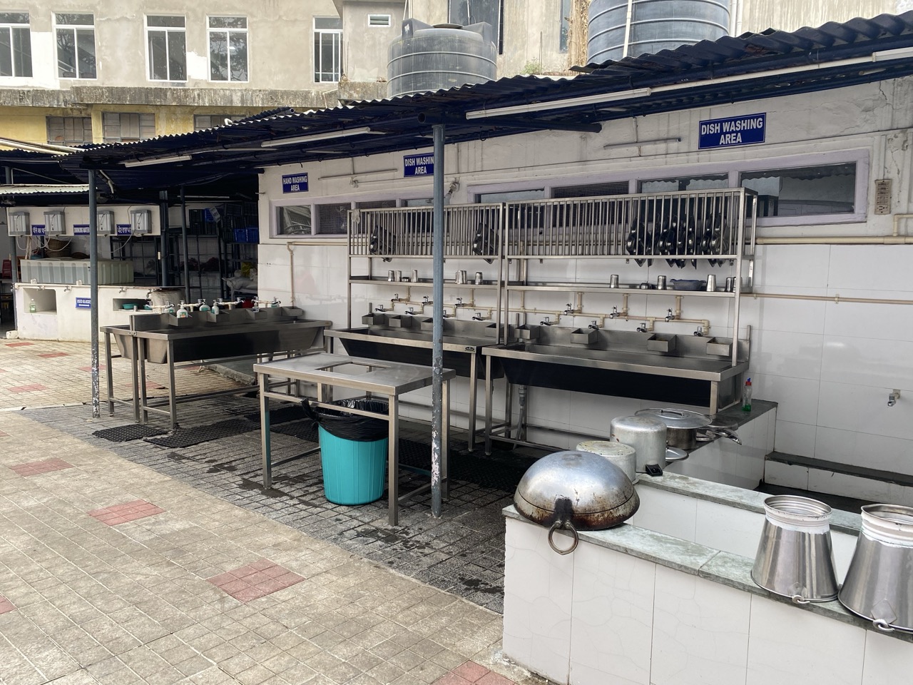 Dish and Hand Washing Area